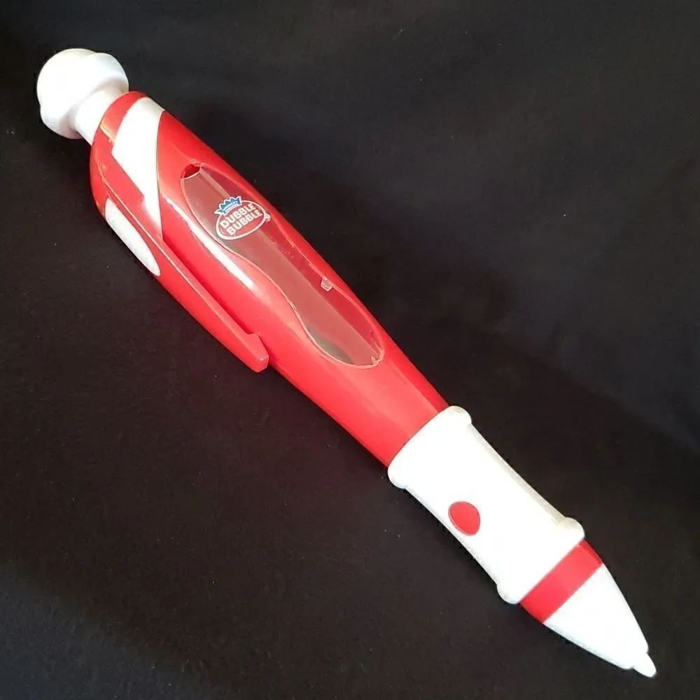 Vintage Collectible Dubble Bubble Pen Shaped Hard Plastic Bubble Gum Dispenser